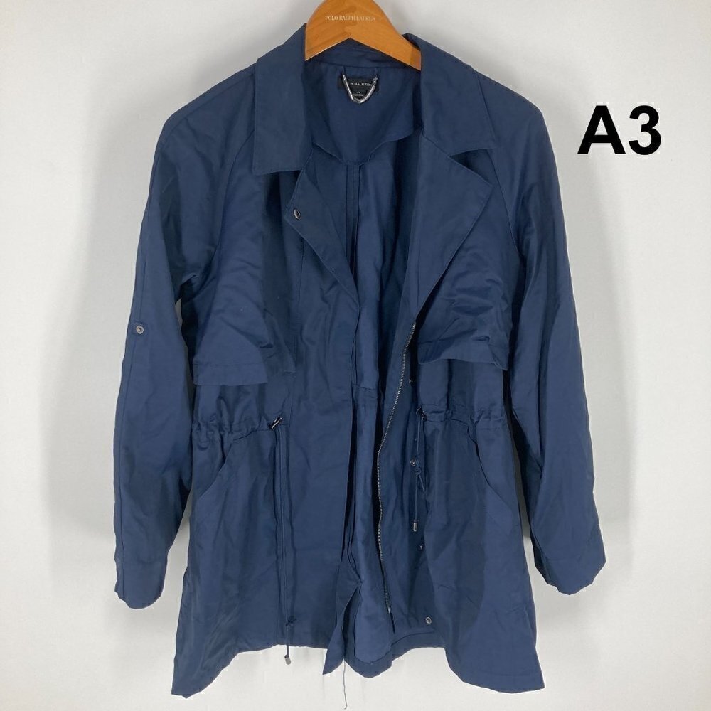 H by Halston blue light jacket sz 14